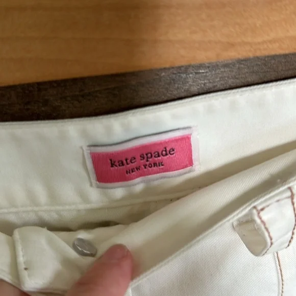 Kate Spade button down ivory white mini skirt - Picture 8 of 13